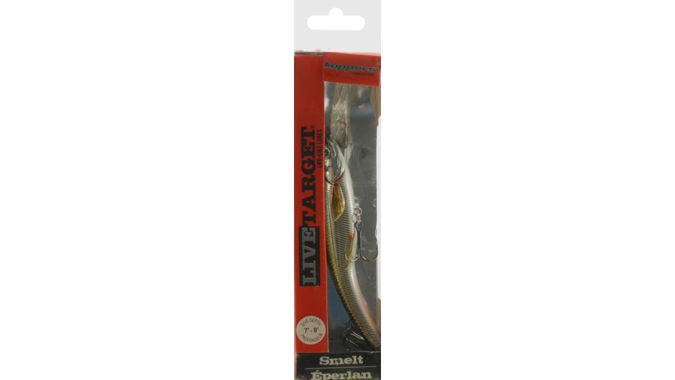 Koppers Live Target Rainbow Smelt Deep Dive Banana Bait Lure 4-1/2&quot; - Gold/Black 126083
