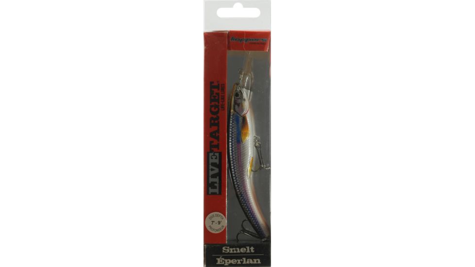 Koppers Live Target Rainbow Smelt Deep Dive Banana Bait Lure 4-1/2&quot; - Silver/Blue 126082