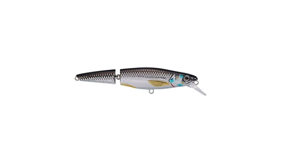 Koppers Live Target Rainbow Smelt Jointed Crankbait Lure 4-1/2" - Silver/Black 123868