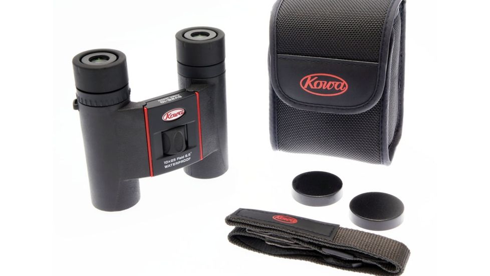 Kowa SV Series 10x25mm Compact Waterproof Roof Prism Binocular,Black SV25-10