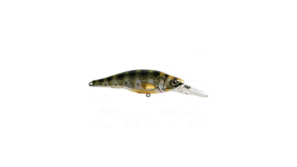 Live Target LiveTarget Yellow Perch Medium Dive Crankbait, 3'-5, 2.87in, 6 Hooks, 3/8 oz, Metallic/Gloss, YP73M102