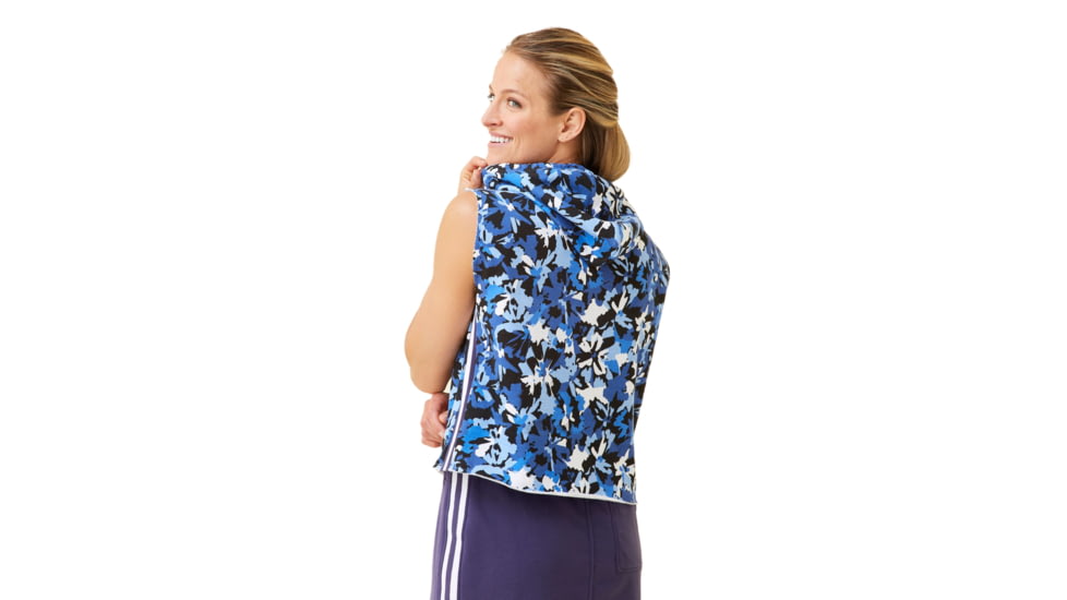 Krimson Klover Gracie Long Sleeve Hoodies - Womens, Floral S. Blue, Small, S23156P-658-S