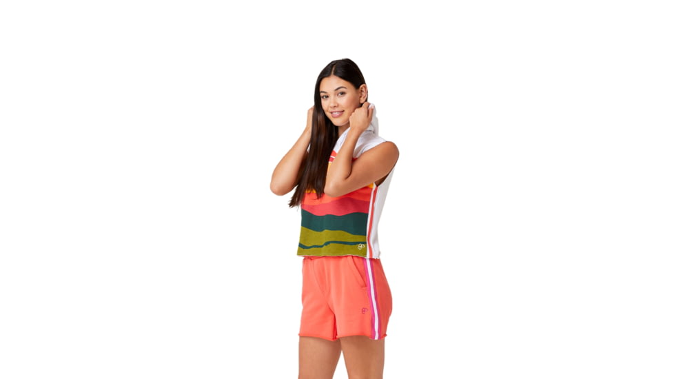 Krimson Klover Gracie Long Sleeve Hoodies - Womens, Landscape Coral, Extra Small, S23156P-667-XS