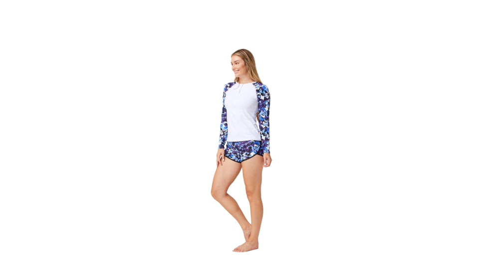Krimson Klover Mae Swimshirts - Womens, Floral S. Blue, Small, S23144P-658-S