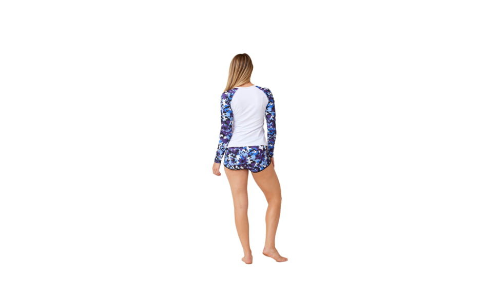 Krimson Klover Mae Swimshirts - Womens, Floral S. Blue, Small, S23144P-658-S