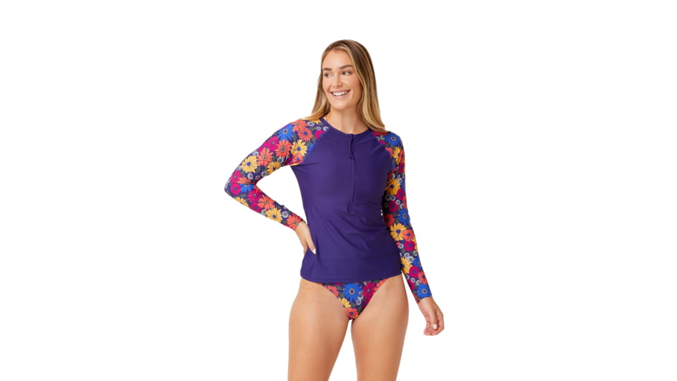 Krimson Klover Mae Swimshirts - Womens, Summit Floral, Medium, S23144P-654-M