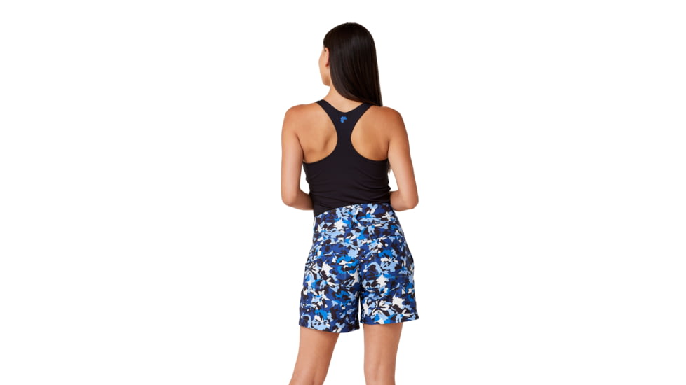 Krimson Klover Rory 7in Inseam Shorts - Womens, Floral S. Blue, Small, S23102-658-S