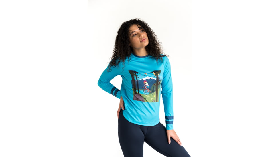 Krimson Klover Sara Long Sleeve Sunshirts - Womens, Mtn Bike, Large, S23145-691-L