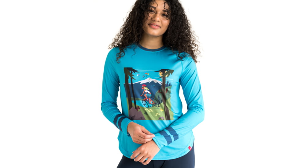 Krimson Klover Sara Long Sleeve Sunshirts - Womens, Mtn Bike, Large, S23145-691-L