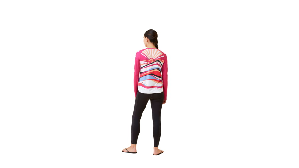 Krimson Klover Sara Long Sleeve Sunshirts - Womens, Sunrise, Large, S23145-689-L