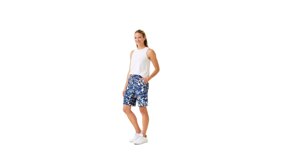 Krimson Klover Sienna 11in Inseam Shorts - Womens, Floral S. Blue, Extra Small, S23103-658-XS
