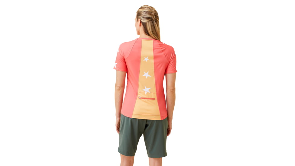 Krimson Klover Vida Jersey T-Shirts - Womens, Sunburst Coral, Extra Large, S23108-692-XL