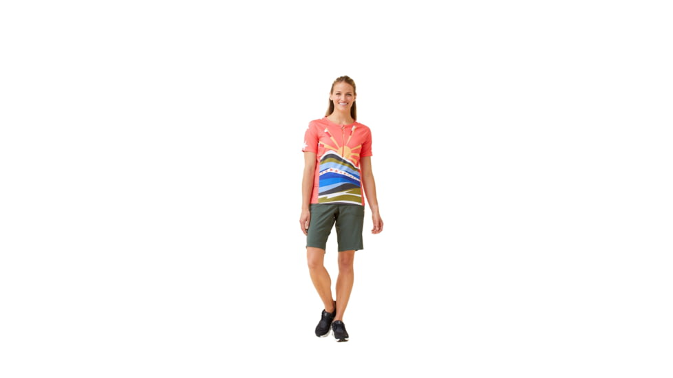 Krimson Klover Vida Jersey T-Shirts - Womens, Sunburst Coral, Extra Large, S23108-692-XL