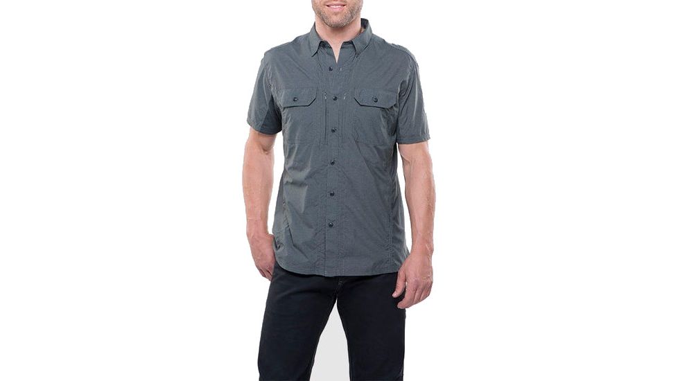 Kuhl Airspeed Short Sleeve Shirt - Men's-Carbon-X-Large