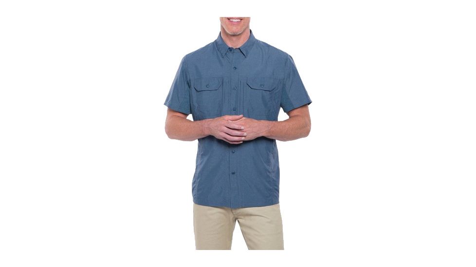 Kuhl Airspeed Short Sleeve Shirt - Men's-Pirate Blue-Large