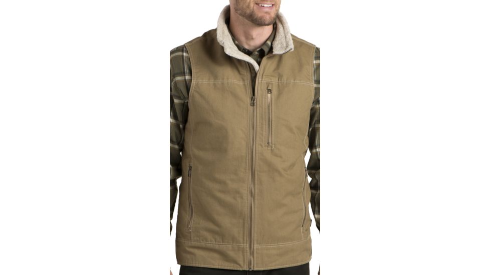 Kuhl Burr Vest Lined - Mens-Khaki-Small