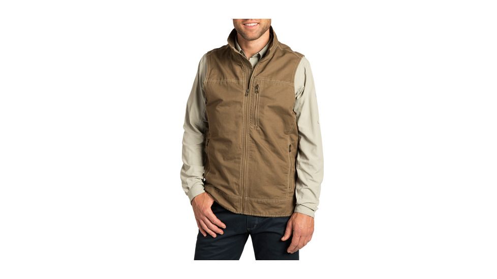 Burr Vest - Mens-Khaki-Small