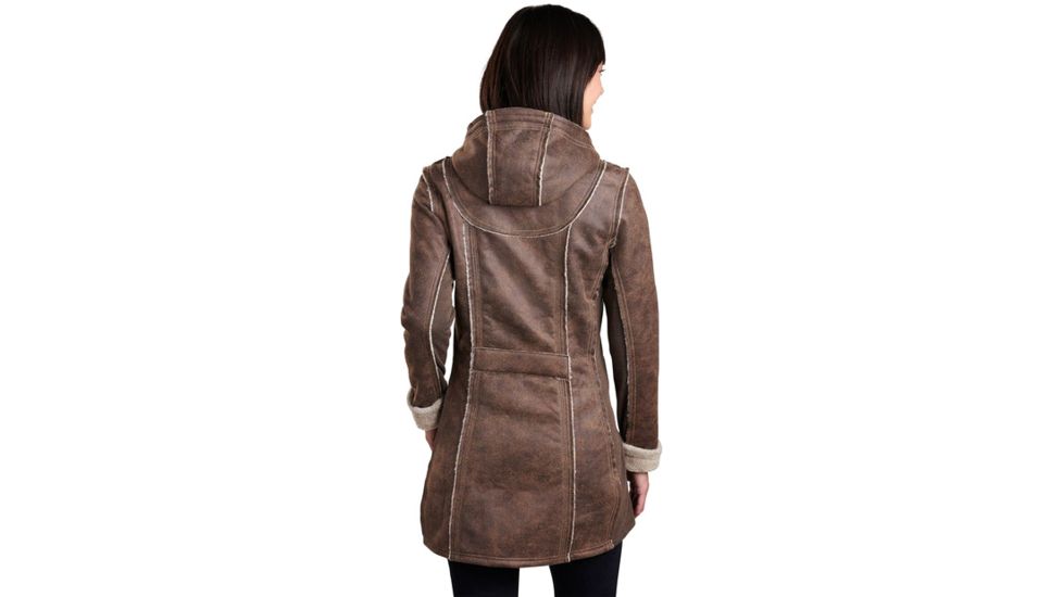 Kuhl Dani Sherpa Trench - Womens, Oak, Extra Large, 2110-OAK-XL