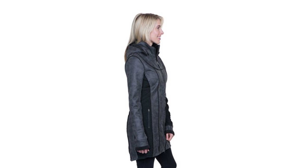 Kuhl Dani Sherpa Trench - Womens, Raven, Large, 2110-RV-L