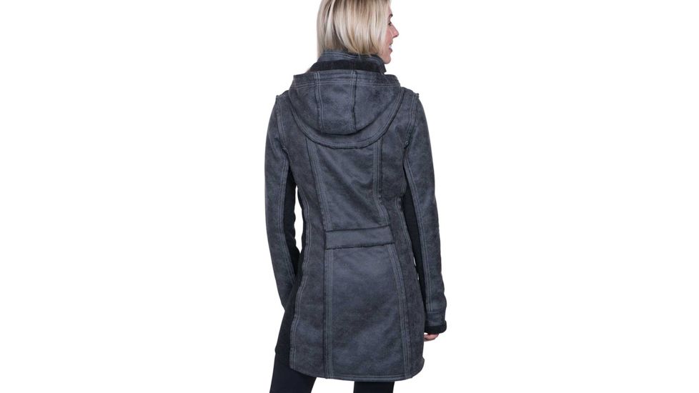 Kuhl Dani Sherpa Trench - Womens, Raven, Large, 2110-RV-L
