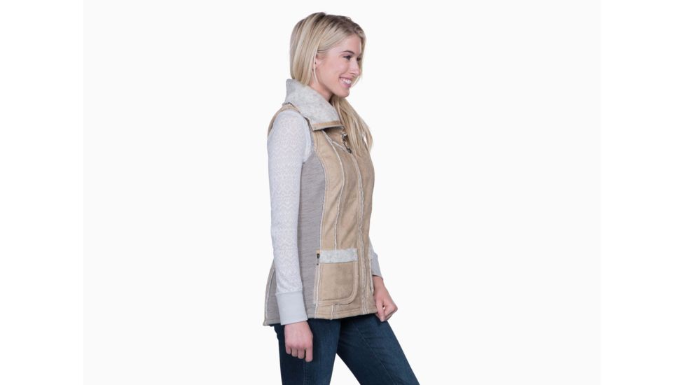 Kuhl Dani Sherpa Vest - Womens, Almond, 2XS, 2088-AL-XS