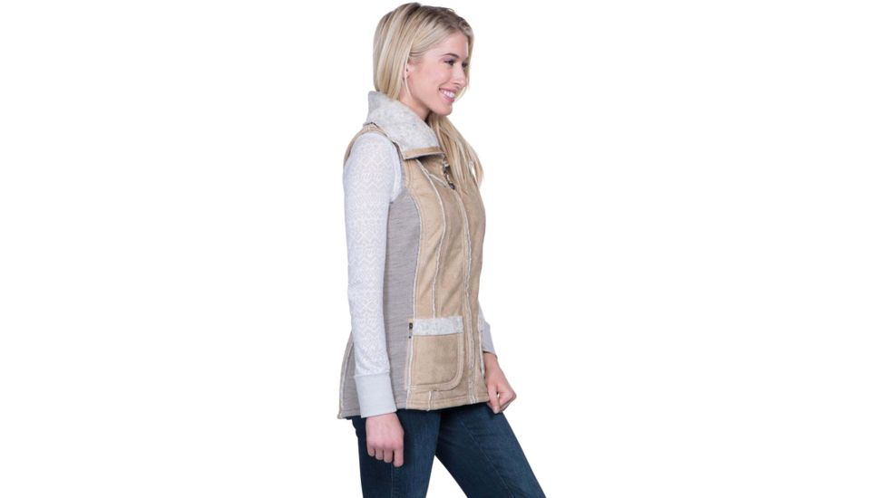Kuhl Dani Sherpa Vest - Womens, Almond, Extra Small, 2088-AL-XS