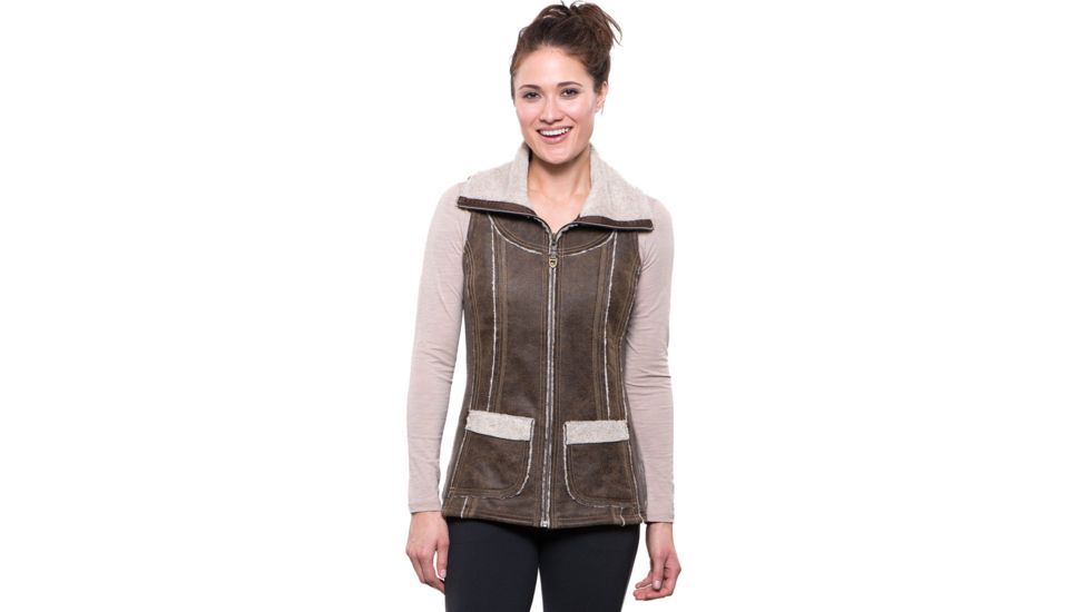 Kuhl Dani Sherpa Vest - Womens, Oak, Large, 2088-OAK-L