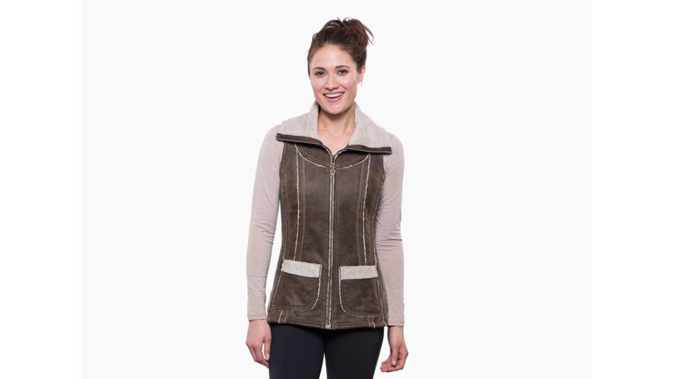 Kuhl Dani Sherpa Vest - Womens, Oak, Large, 2088-OAK-L