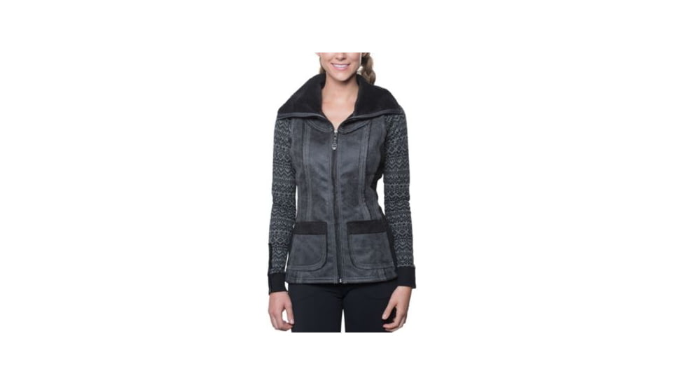 Kuhl Dani Sherpa Vest - Womens, Raven, Large, 2088-RV-L