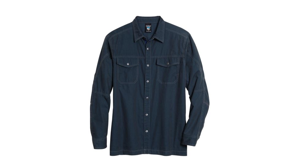 Kuhl FlakJak Shirt - Men's-Navy Gray-XX-Large