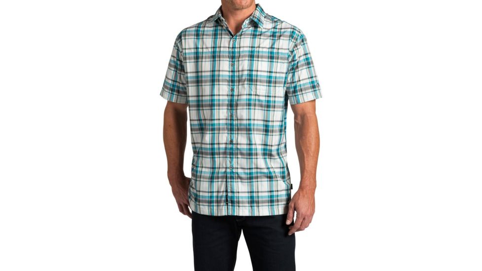 Kuhl Instagatr Short Sleeve Shirt - Men's-Skuba Blue-Small
