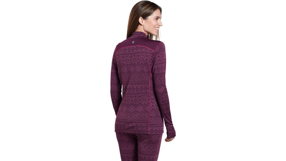 Kuhl Kaskade Zip Neck - Womens, Mulberry, Large, 4264BOX-MUL-L