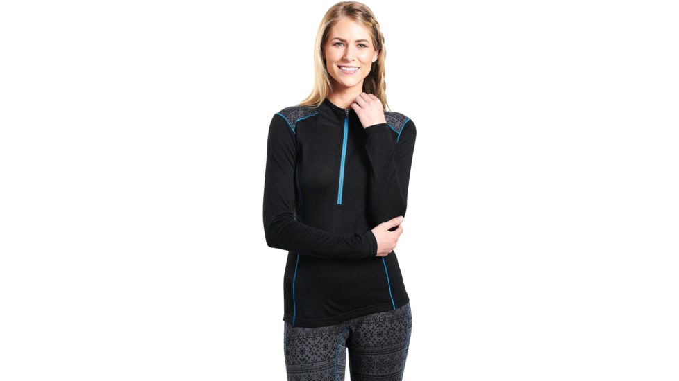 Kuhl Kaskade Zip Neck - Womens, Pavement, Large, 4264BOX-PAV-L