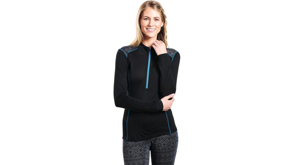 Kuhl Kaskade Zip Neck - Womens, Pavement, Large, 4264BOX-PAV-L