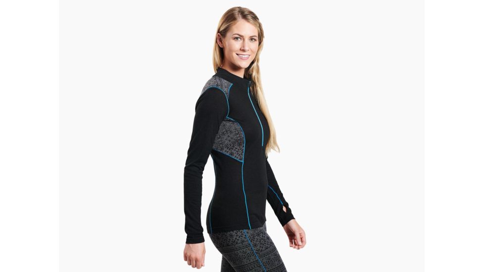 Kuhl Kaskade Zip Neck - Women's, Pavement, Large, 4264BOX-PAV-L