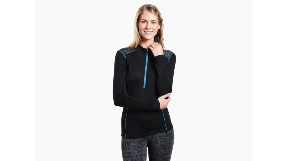 Kuhl Kaskade Zip Neck - Womens, Pavement, Large, 4264BOX-PAV-L