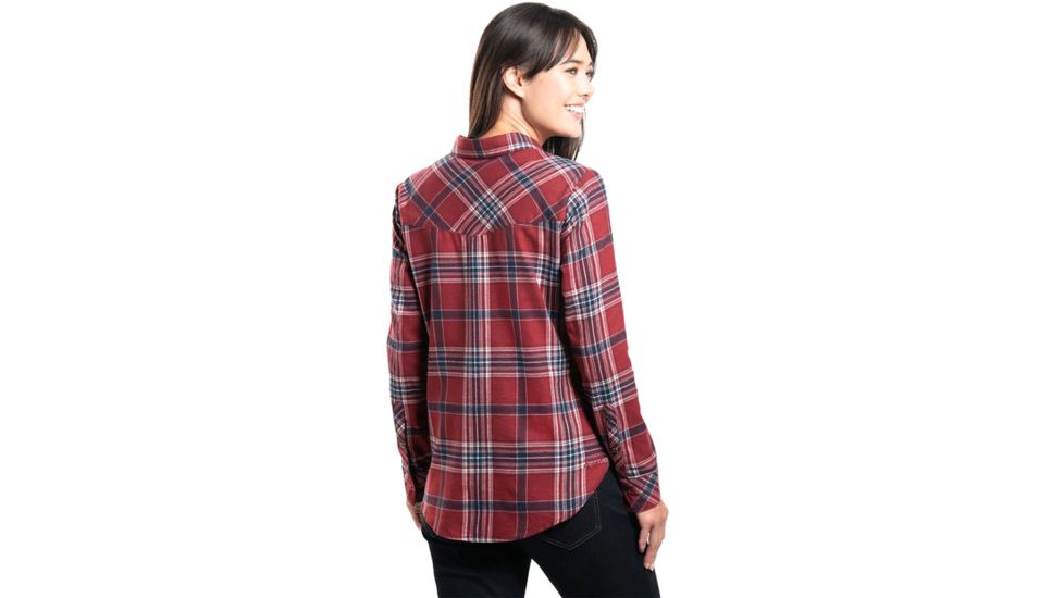 Kuhl Keeva Flannel - Womens, Currant, Medium, 8219-CUR-M