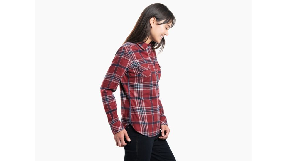 Kuhl Keeva Flannel - Womens, Currant, Medium, 8219-CUR-M