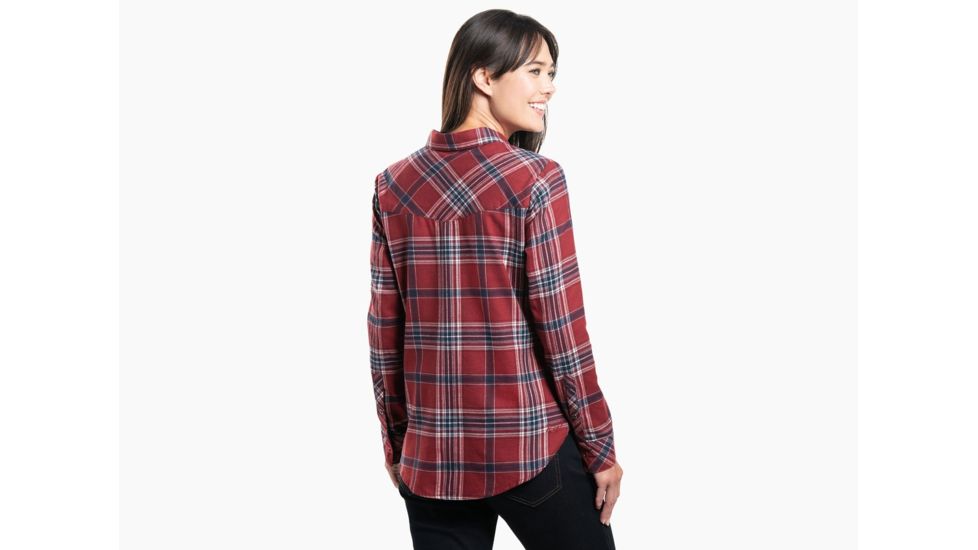 Kuhl Keeva Flannel - Womens, Currant, Medium, 8219-CUR-M