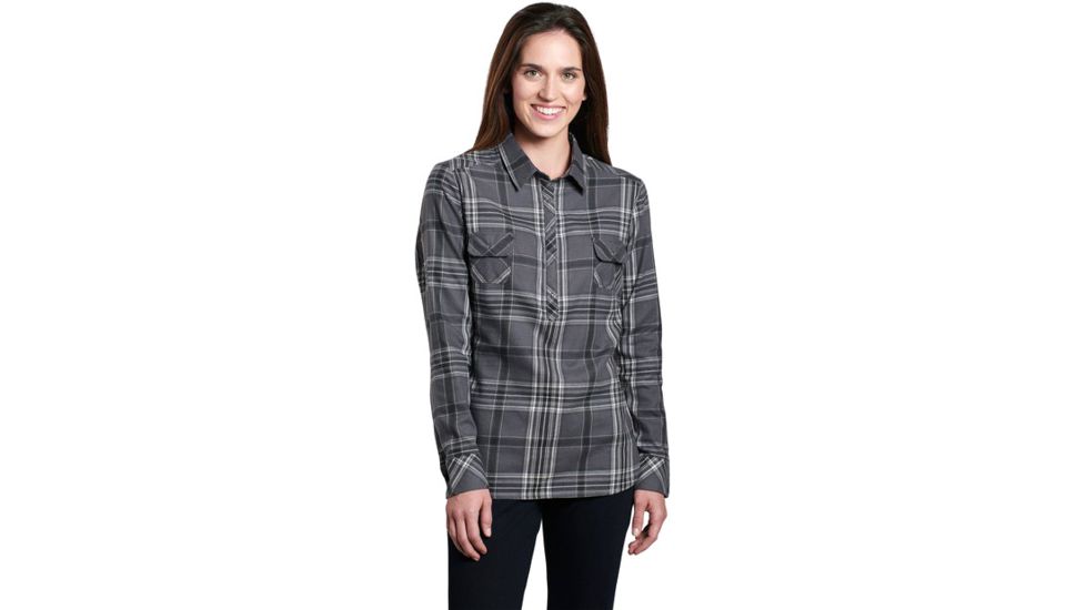 Kuhl Keeva Flannel - Womens, Shale, Extra Large, 8219-SH-XL
