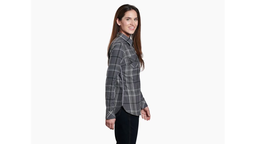 Kuhl Keeva Flannel - Womens, Shale, Extra Large, 8219-SH-XL