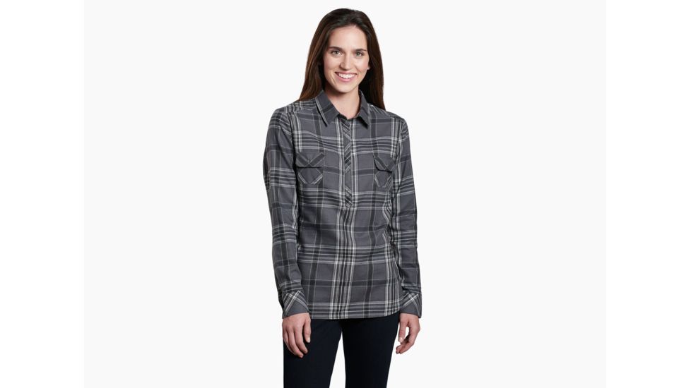 Kuhl Keeva Flannel - Womens, Shale, Extra Large, 8219-SH-XL