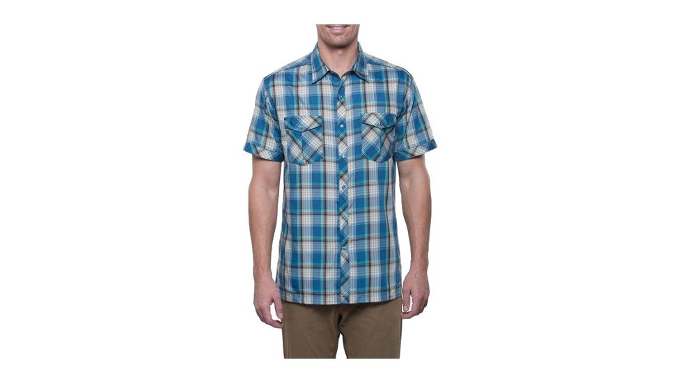 Kuhl Konquer Short Sleeve Shirt - Men's-Dark Denim-X-Large
