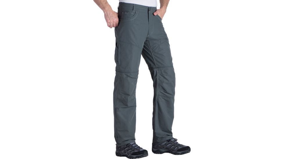 Kuhl Liberator Convertible Pant - Mens-Carbon-Extra Long Inseam-34 Waist