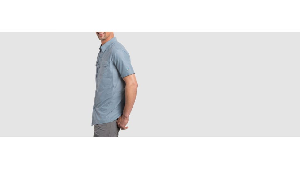 Kuhl Mens Airspeed Short Sleeve, Blue Stone, XL, 7194BLUESTONEXL