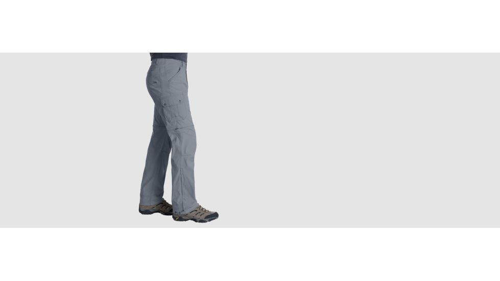 Kuhl Mens Renegade Cargo Convertible Pant, Pewter, 32 Waist, 5138PEWTER3432