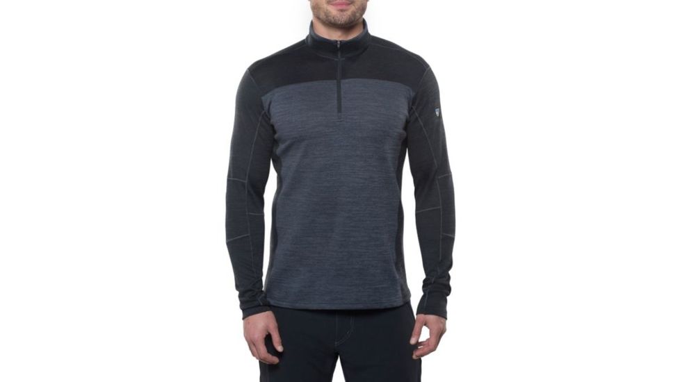 Kuhl Mens Ryzer Sweater, Black/Koal, S, 3112BLACK/ KOALS