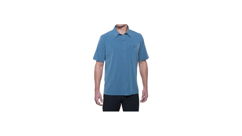 Kuhl Renegade Short Sleeve Shirt - Men's-Blue Depth-Small