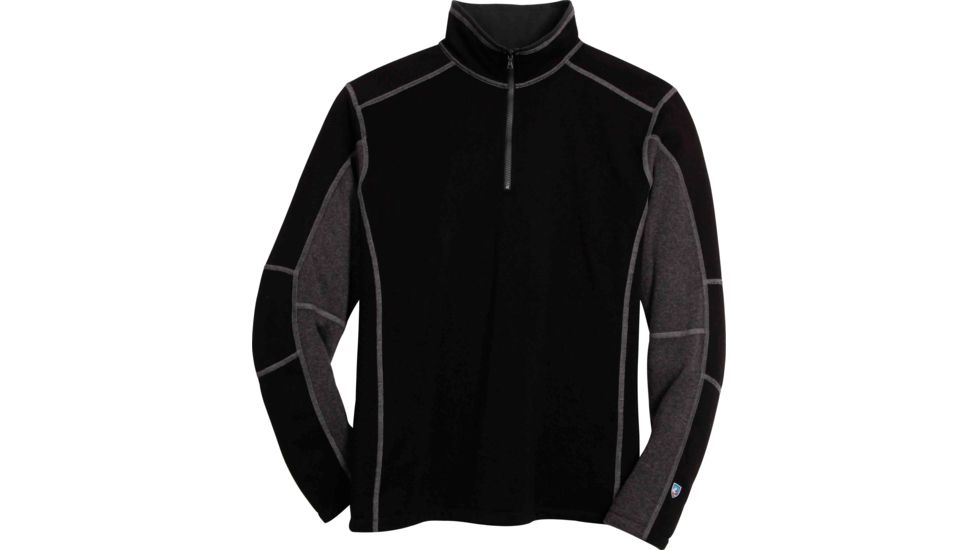 Revel 1/4 Zip Jacket - Mens-Black/Steel-Small