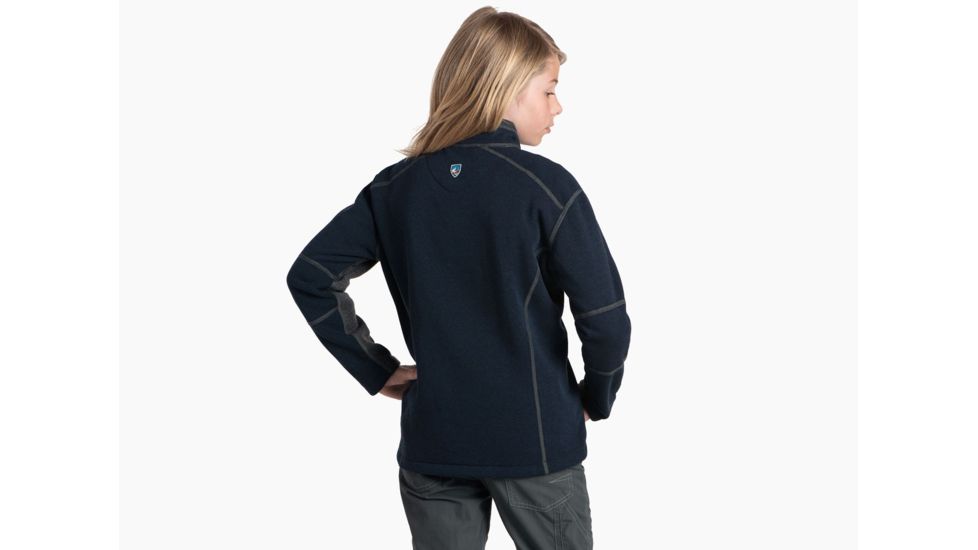 Kuhl Revel 1/4 Zip - Kids, Mutiny Blue/Steel, Large, 3507-MBST-L